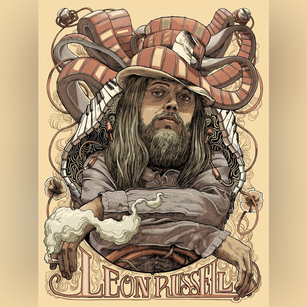 LEON RUSSELL: A Song for You Commemorative Poster